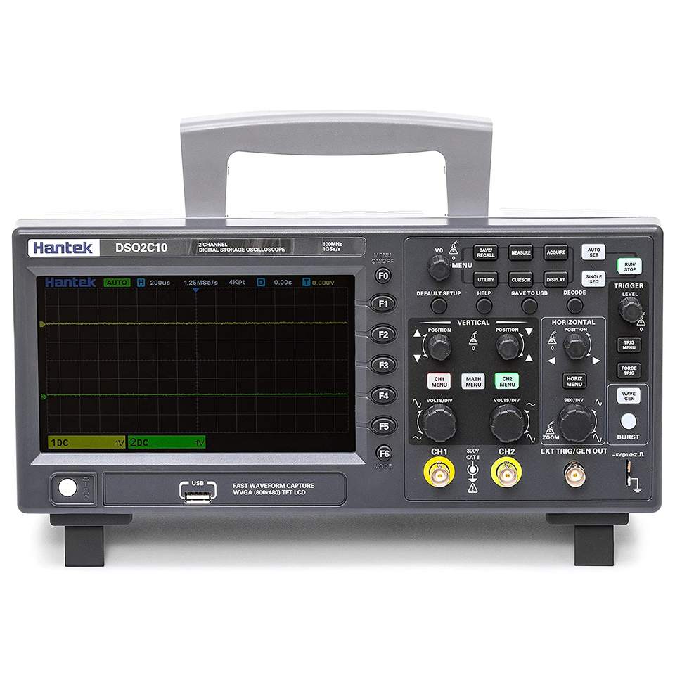 Hantek DSO2C10 Osciloscopio de - Digital Storage Oscilloscope 100Mhz reseña y precio
